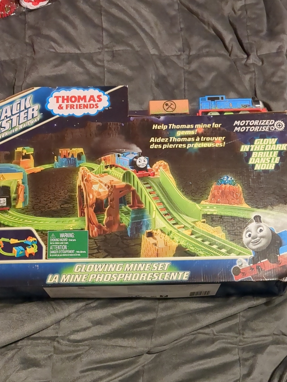 Thomas & Friends Glowing Mine Adventure Playset - Green and Blue Tracks
